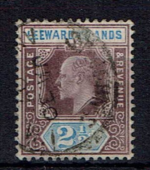 Image of Leeward Islands SG 23a FU British Commonwealth Stamp